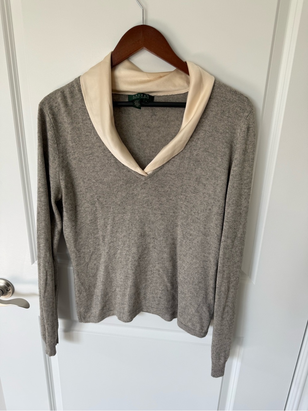 Ralph Lauren Silk Cashmere Knit Long Sleeve Size Large